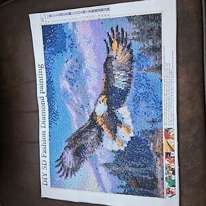 DIY 5D Fashion Diamond Painting Eagle In Flight Tapestry CANVAS